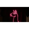 Making a flexible "neon" t-shirt with LED filaments logo