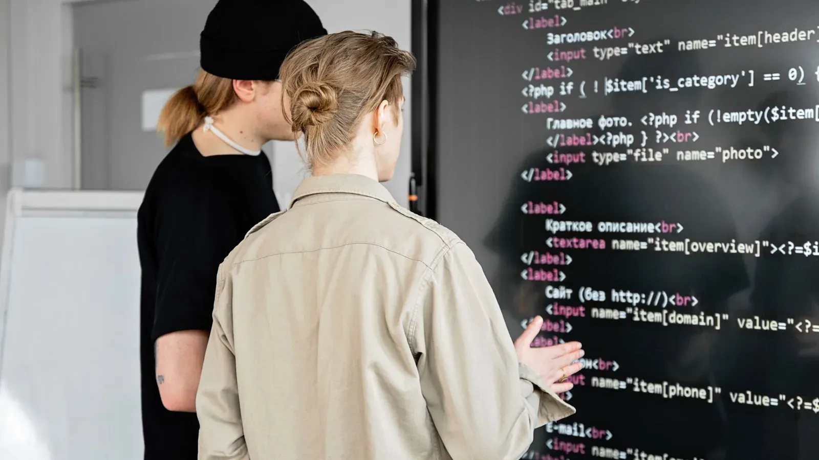 A trial board with five columns of cards moving from left to right